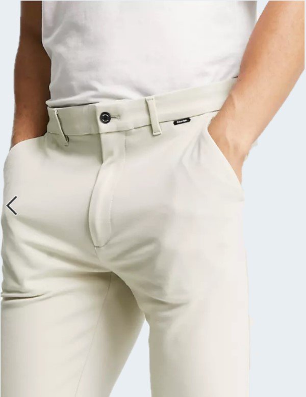 Calvin Klein – Pantalon slim coupe chino Taupe 34X32 3