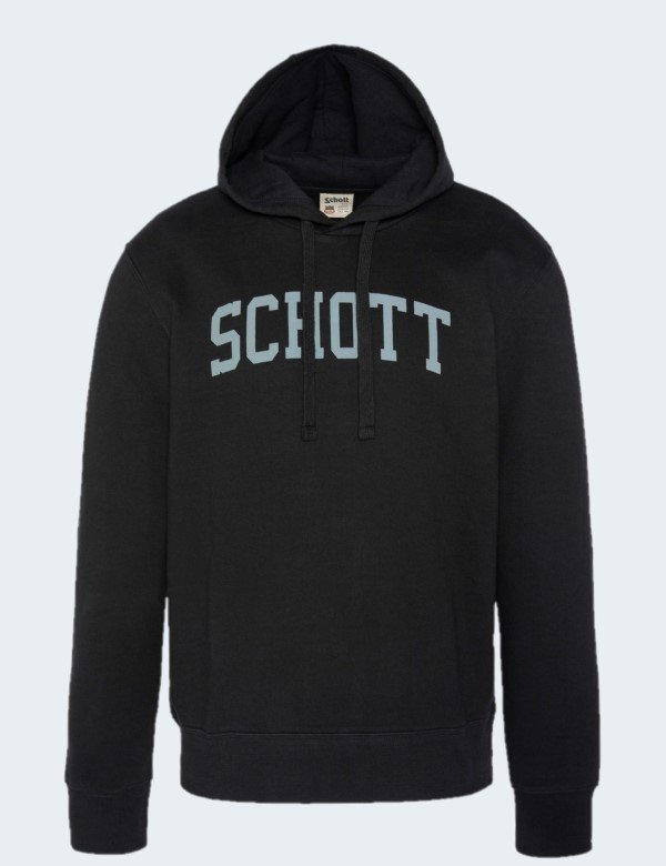 schott-nyc-sweat-a-capuche-noir-homme