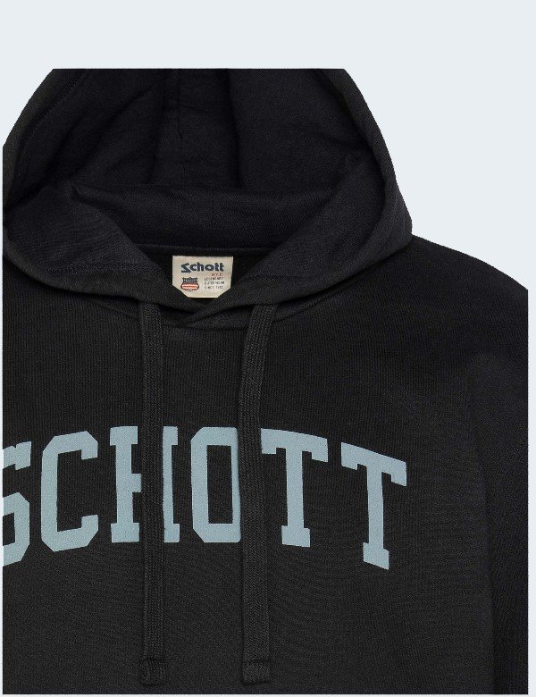 Sweat à Capuche Schott NYC Noir1