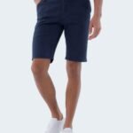 Shorts Chino bleu marine homme 32-38 1