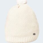 Bonnet à pompon Kaporal Poko Blanc Fille 1