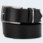 Ceinture en cuir jeans GUESS Noir Homme 1