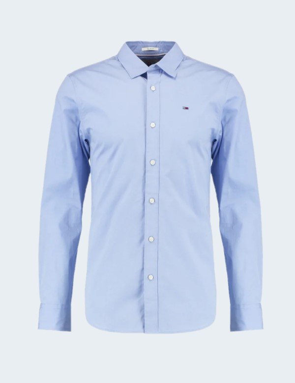 Chemise Tommy Jeans Lavender Lustre Bleu Homme 1