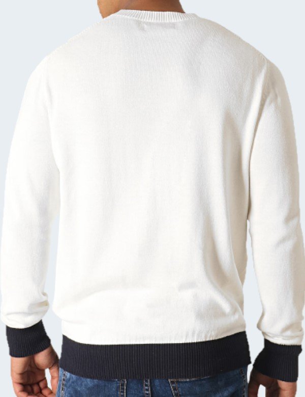 Pull Celio Blanc Homme S 3
