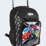 Sac à dos roulettes Justice League 2 compartiments 35 cm Noir 1