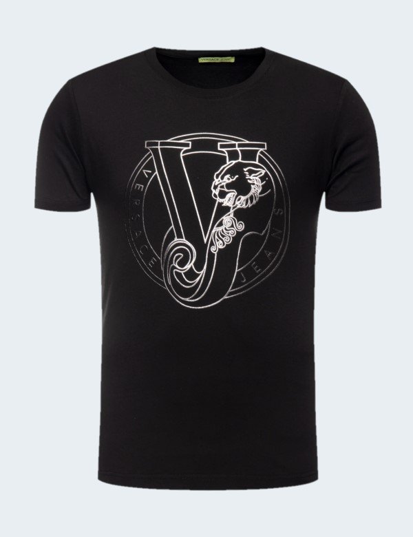 versace-t-shirt-noir-homme-col-rond
