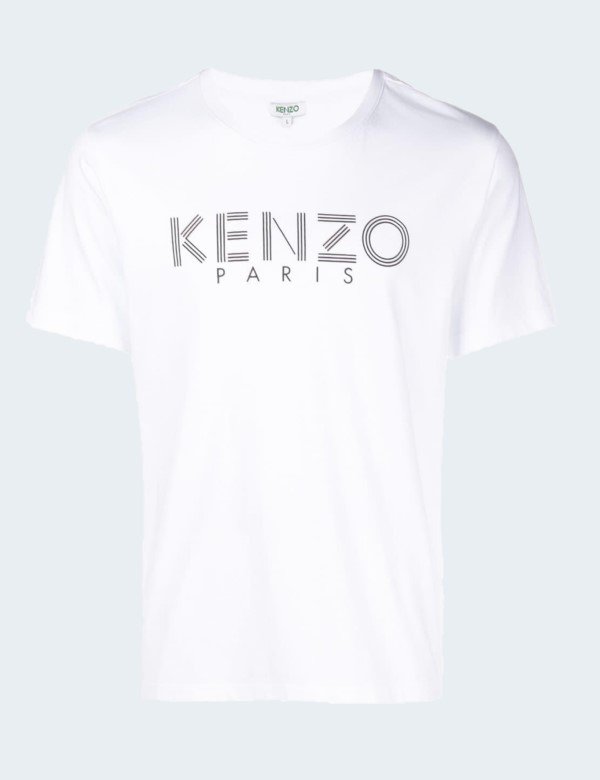Kenzo - T-shirt Blanc Homme Lettre Kenzo