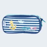 Trousse double compartiment KIP Sea Marinière 22 cm