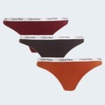 strings Lot du 3 coton stretch – Femme Calvin klein S