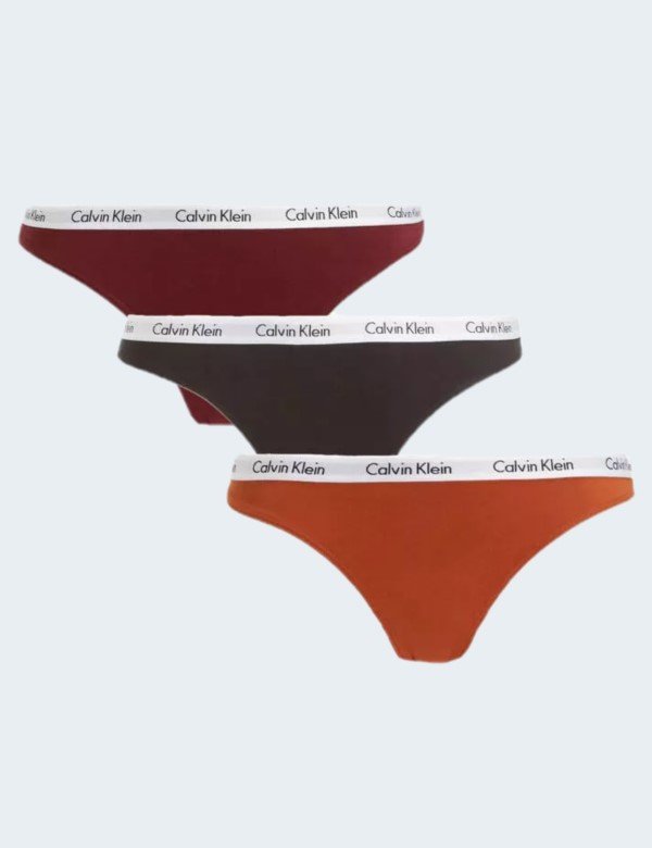 Calvin Klein - strings Lot du 3 coton stretch - Femme Calvin klein