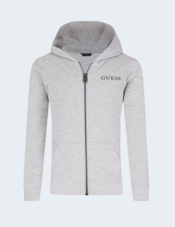 Guess - Sweat à capuche Zippe Guess Jeans Gris Fille