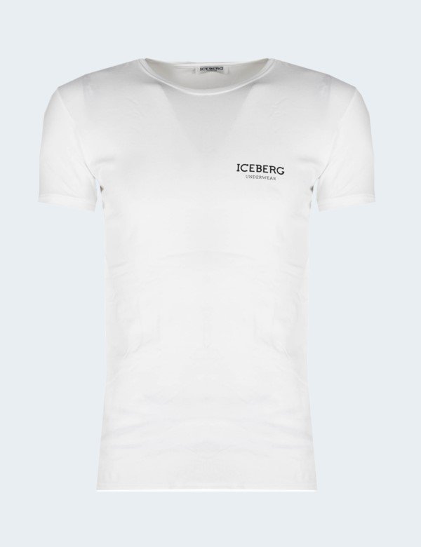 t-shirt-iceberg-homme-blanc-manches-courtes