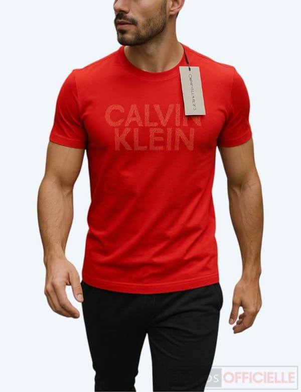 t-shirt-calvin-klein-jeans-homme-rouge