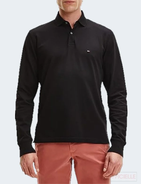 Polo à manches longues Tommy Hilfiger Noir S 3