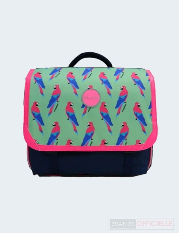 cartable-fille-phileas-perroquet-38-cm