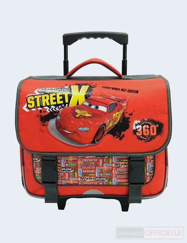 cartable-a-roulettes-cars-rouge