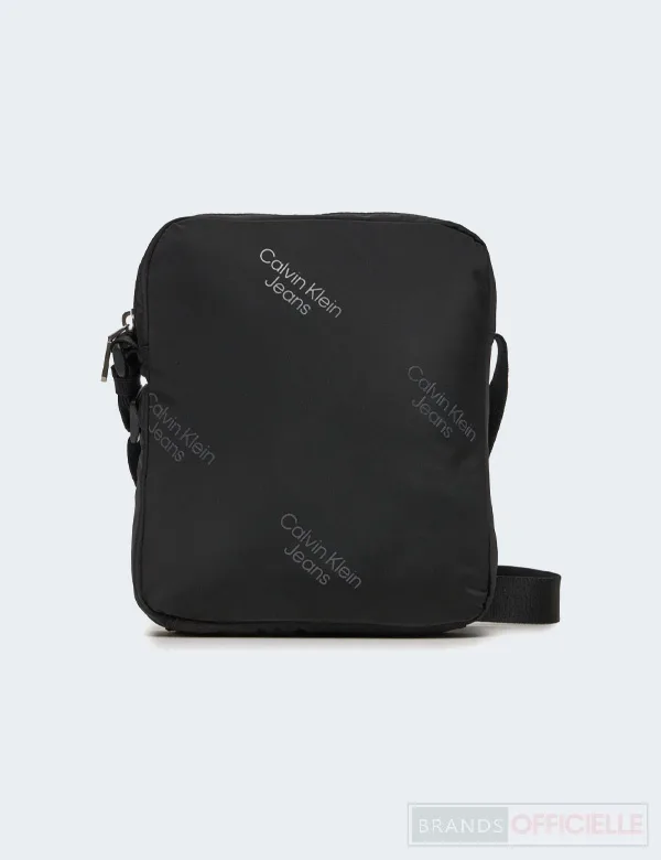 sacoche-homme-calvin-klein-bandouliere-noir-polyester