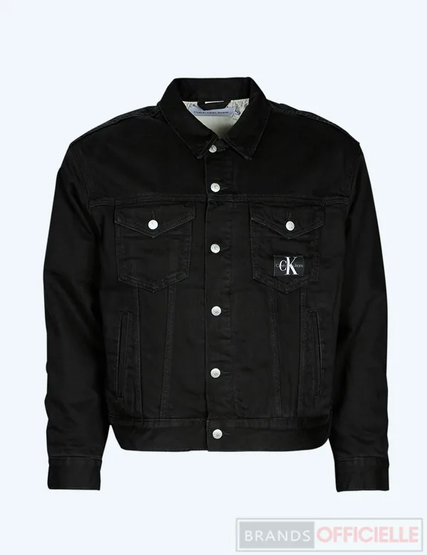 Veste en jean calvin noire 1 calvin-klein-jeans-veste-en-jean-denim-noir-jacket
