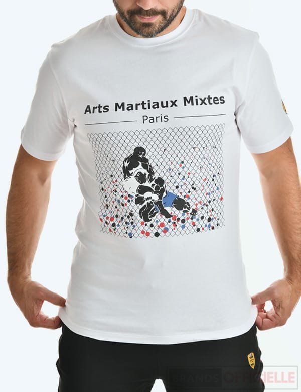 mma-t-shirts-combat-sportswear-boxe-blanc-grille