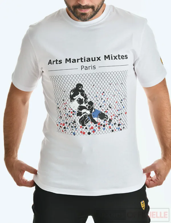 BO-mma-tshirt-blanc-01 mma-t-shirts-combat-sportswear-boxe-blanc-grille