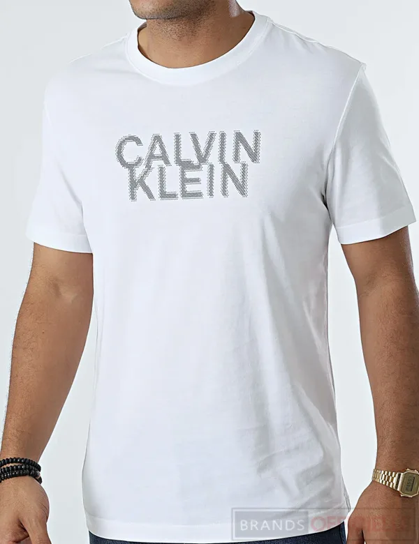 t shirt calvin klain distorted blanc 1 calvin-klein-tee-shirt-distorted-logo-0113-blanc