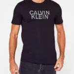 t shirt calvin klain distorted bleu 1